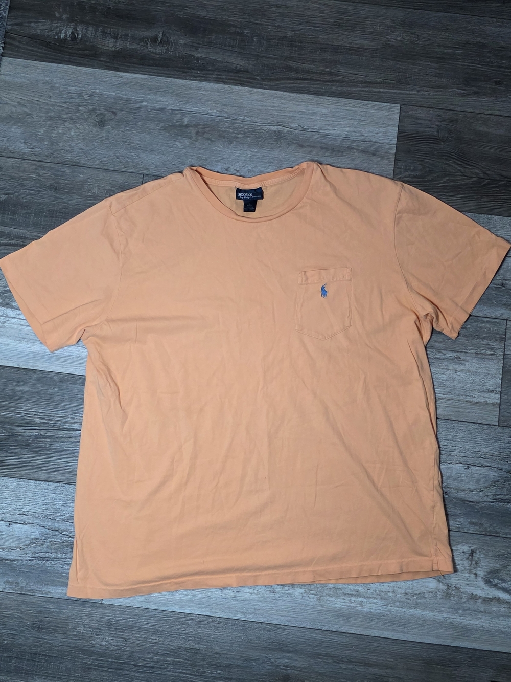 Polo By Ralph Lauren Mens Vintage 90s Single Stitch Pocket Tee Shirt Sz XL *READ